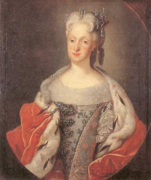 Louis de Silvestre Portrait of Maria Josepha of Austria Norge oil painting art